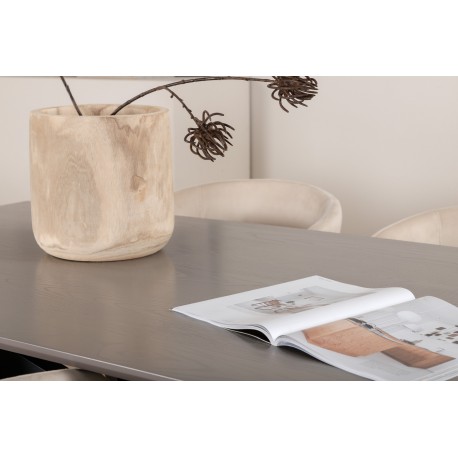 Piazza Spisebordssæt - Beige og Sort og Grå