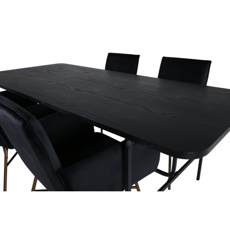 Uno Spisebordssæt - Sort