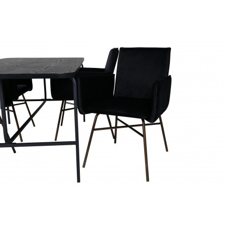 Uno Spisebordssæt - Sort