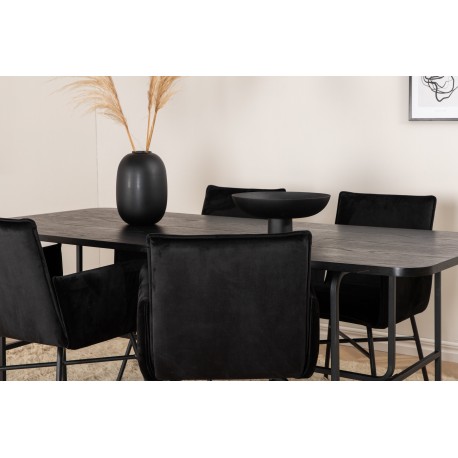 Uno Spisebordssæt - Sort
