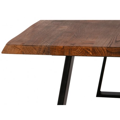 Westwood plankebord 200x95 - Røgolieret egetræ/Sort