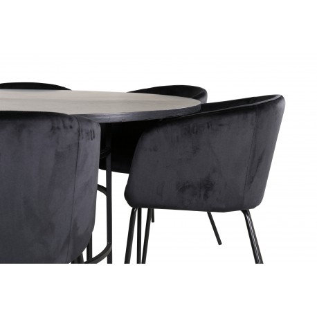 Københavns Rundt Spisebordssæt - Sort