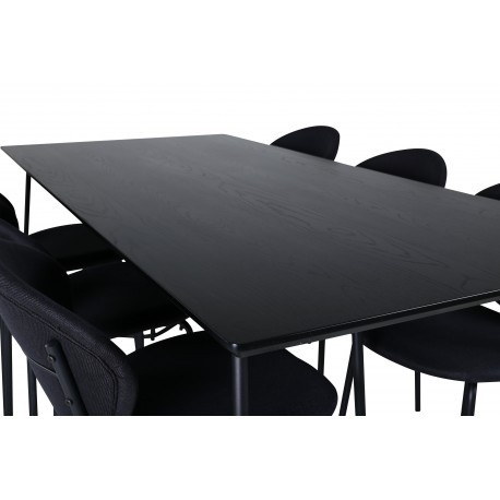 Petra Spisebordssæt - Sort