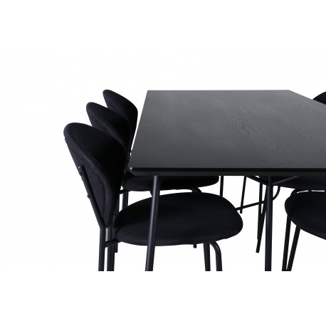 Petra Spisebordssæt - Sort