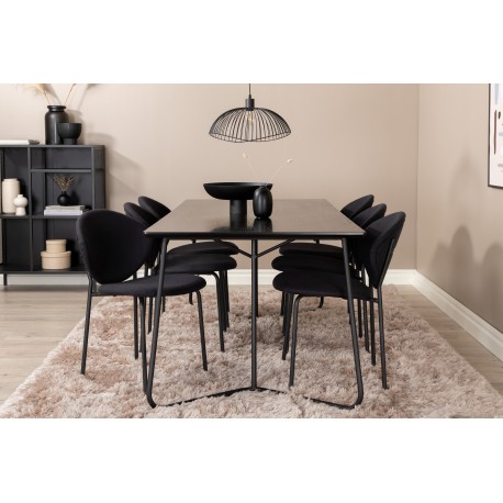 Petra Spisebordssæt - Sort