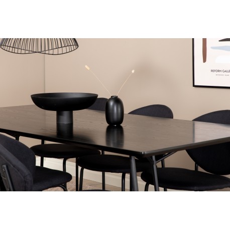 Petra Spisebordssæt - Sort