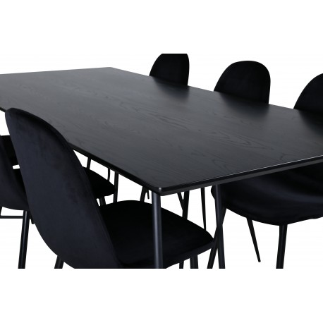 Petra Spisebordssæt - Sort