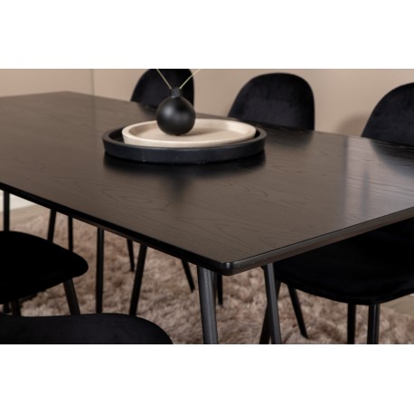 Petra Spisebordssæt - Sort
