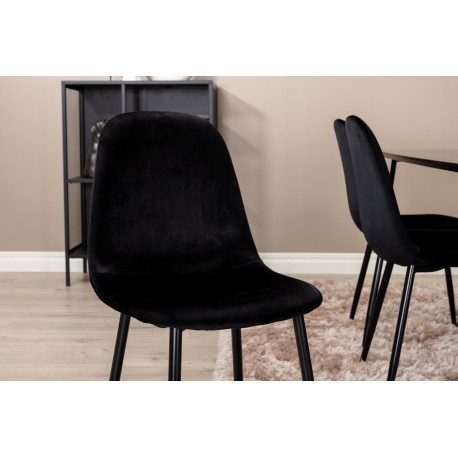 Petra Spisebordssæt - Sort