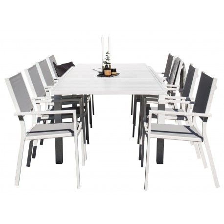 Marbella e Loungesæt - Havemøbelsæt - Sort,Hvid