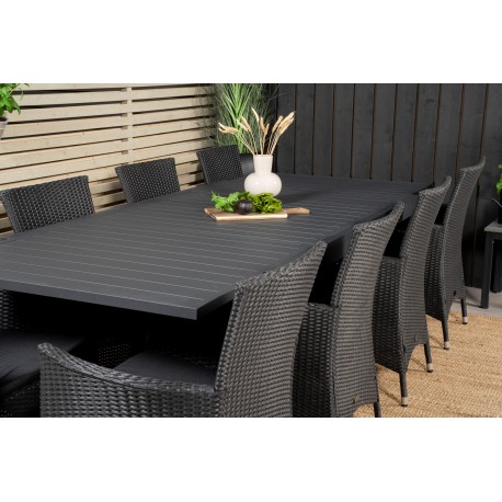 Marbella t Loungesæt - Havemøbelsæt - Sort