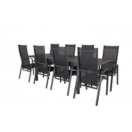 Marbella t Loungesæt - Havemøbelsæt - Sort