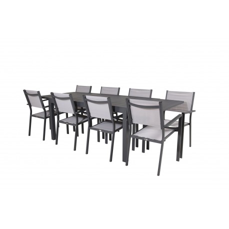 Marbella Loungesæt - Havemøbelsæt - Sort,Grå