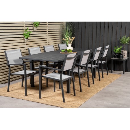 Marbella Loungesæt - Havemøbelsæt - Sort,Grå