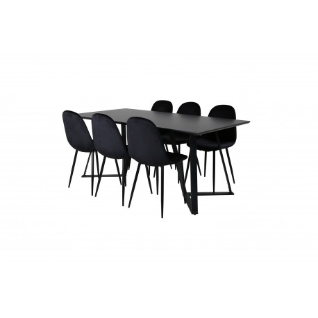 Marina e Spisebordssæt - Sort