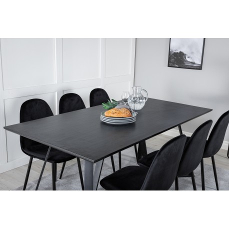 Marina e Spisebordssæt - Sort