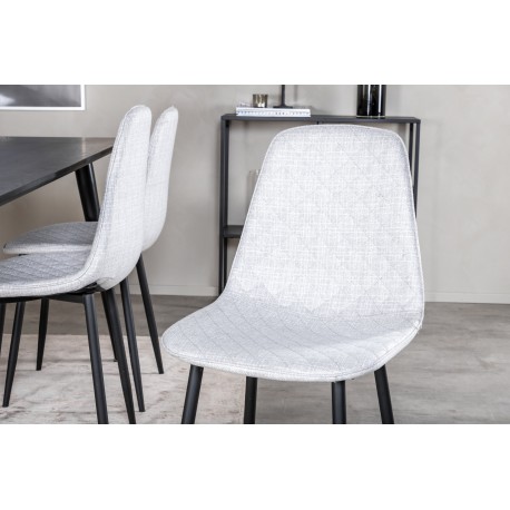 Dipp Spisebordssæt - Sort og Grå