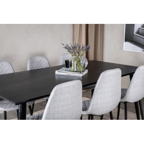 Dipp Spisebordssæt - Sort og Grå