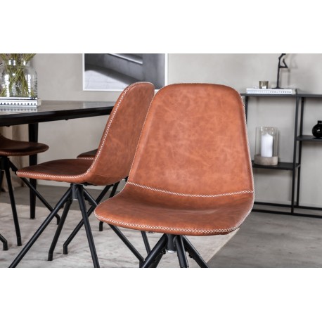 Dipp Spisebordssæt - Sort og Brun