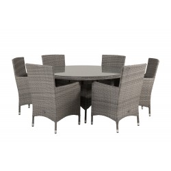 Volta Rundt Loungesæt - Havemøbelsæt - Grå