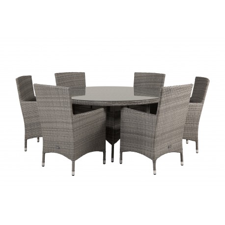 Volta Rundt Loungesæt - Havemøbelsæt - Grå