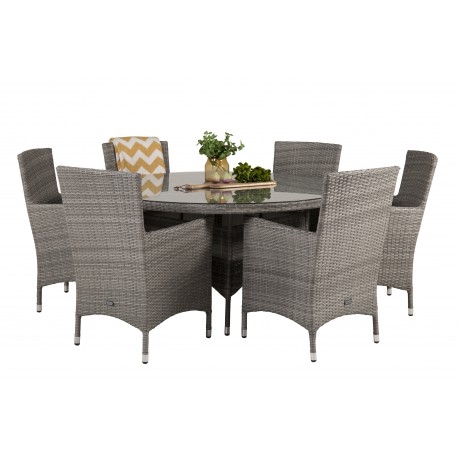 Volta Rundt Loungesæt - Havemøbelsæt - Grå