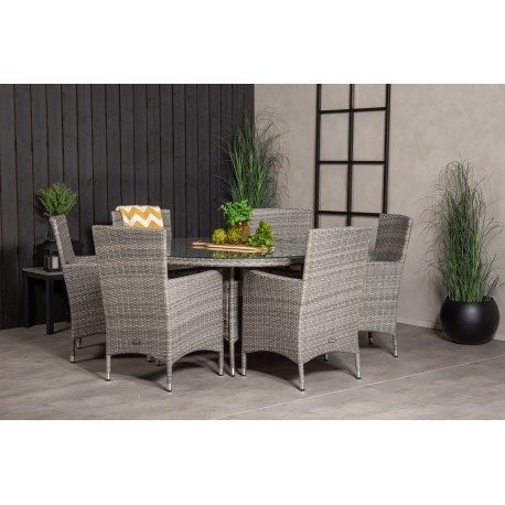 Volta Rundt Loungesæt - Havemøbelsæt - Grå