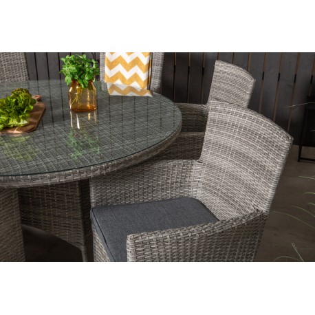 Volta Rundt Loungesæt - Havemøbelsæt - Grå