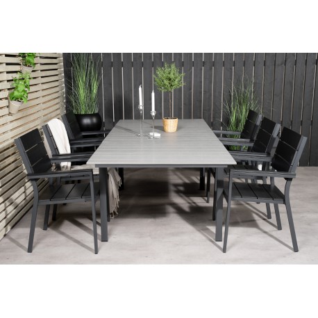 Levels t Loungesæt - Havemøbelsæt - Sort,Grå