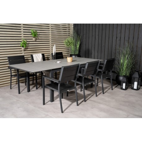 Levels t Loungesæt - Havemøbelsæt - Sort,Grå