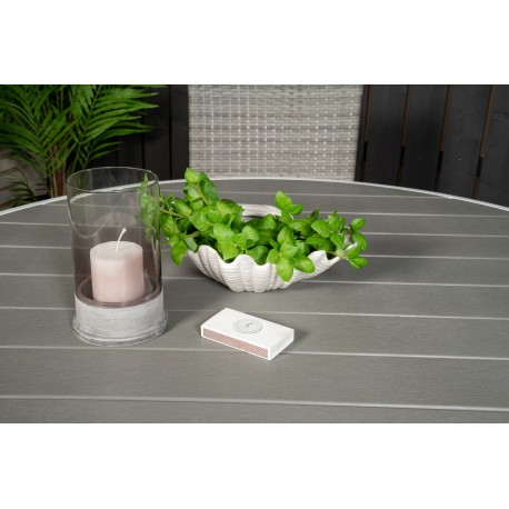 Parma Rundt Loungesæt - Havemøbelsæt - Grå,Hvid