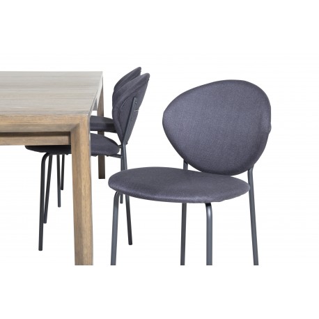 Slider t Spisebordssæt - Sort og Natur