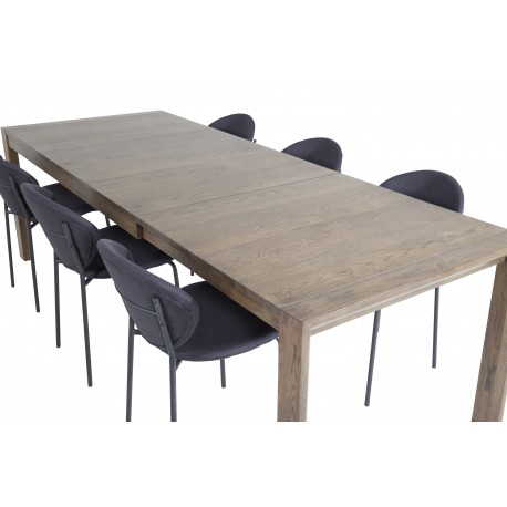 Slider t Spisebordssæt - Sort og Natur