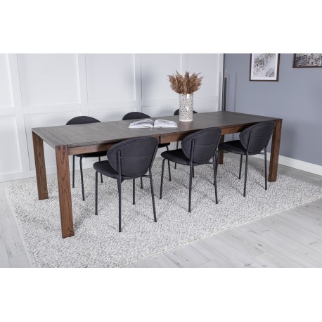 Slider t Spisebordssæt - Sort og Natur