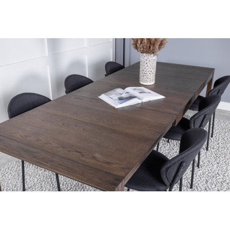 Slider t Spisebordssæt - Sort og Natur