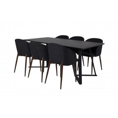 Marina Spisebordssæt - Sort