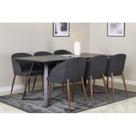 Marina Spisebordssæt - Sort