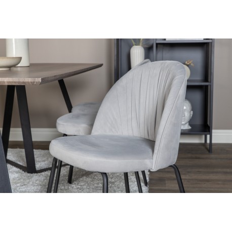 Marina Spisebordssæt - Sort og Grå