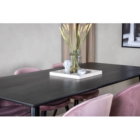 Dipp Spisebordssæt - Sort og Pink