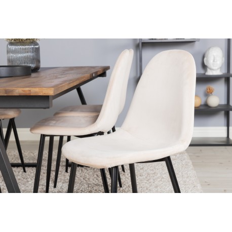 Jakarta Spisebordssæt - Beige, Sort og Natur