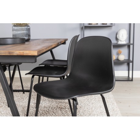 Jakarta Spisebordssæt - Sort og Natur