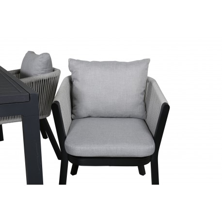 Marbella t Loungesæt - Havemøbelsæt - Sort,Grå