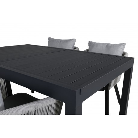 Marbella t Loungesæt - Havemøbelsæt - Sort,Grå