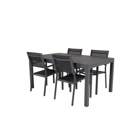 Marbella Loungesæt - Havemøbelsæt - Sort