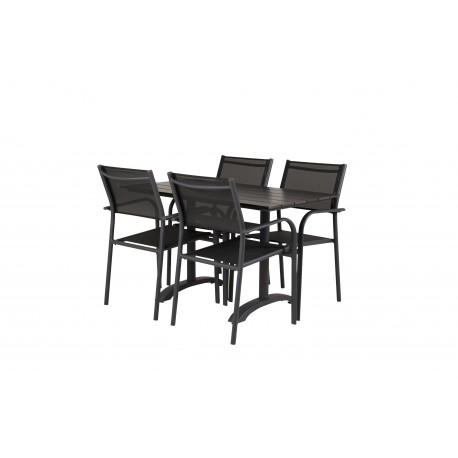 Denver t Loungesæt - Havemøbelsæt - Sort