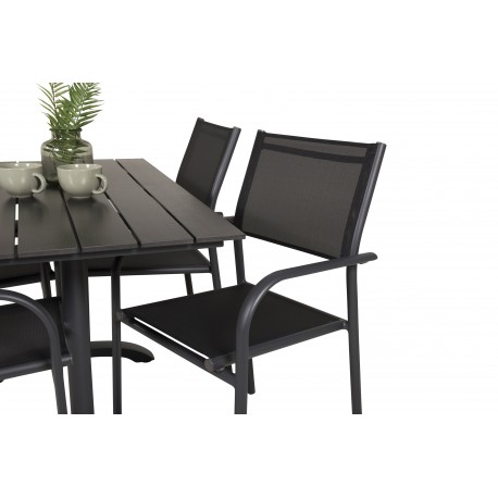 Denver t Loungesæt - Havemøbelsæt - Sort