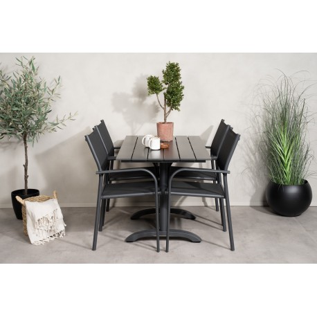 Denver t Loungesæt - Havemøbelsæt - Sort