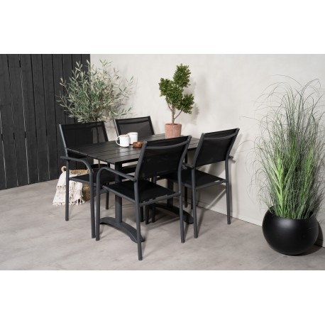 Denver t Loungesæt - Havemøbelsæt - Sort