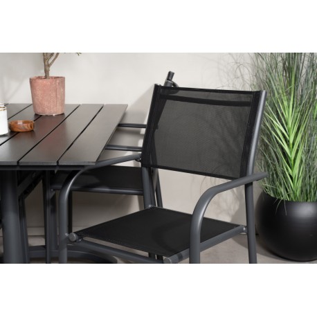 Denver t Loungesæt - Havemøbelsæt - Sort