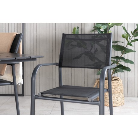 Denver t Loungesæt - Havemøbelsæt - Sort